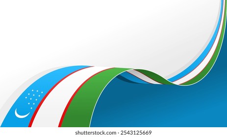 Bandeira do Uzbequistão. fundo para o projeto do dia nacional