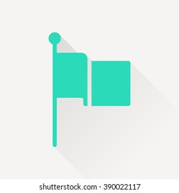 waving flag vector icon
