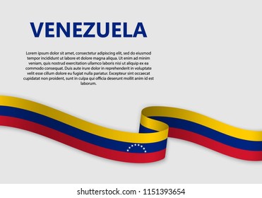 Waving Flag of Venezuela, vector illustration