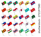 Waving Flags of the world, part 3/6 Asia 