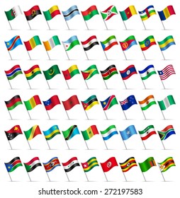 Waving Flags of the world, part 6/6 Africa 