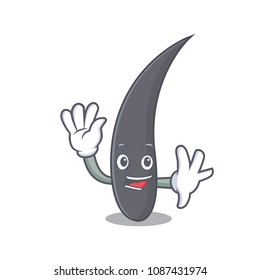 Waving hair character cartoon style