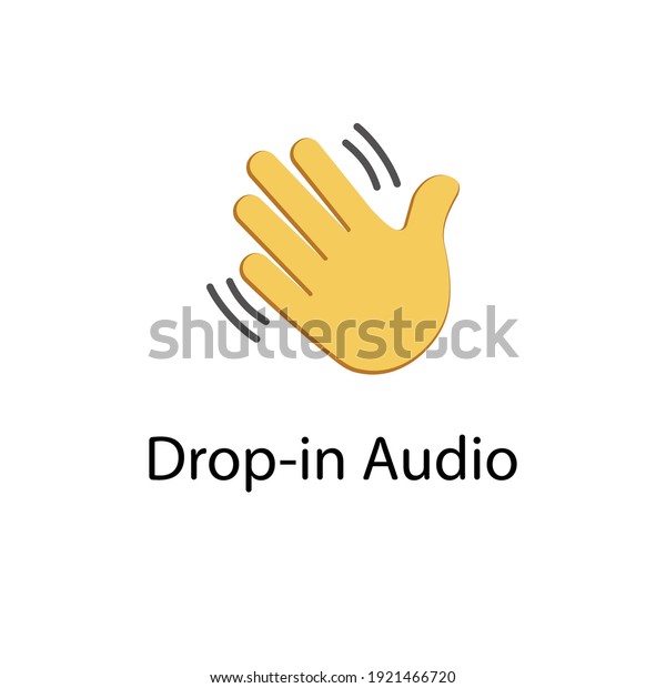 Waving hand gesture icon. Waving palm gesture\
in vector isolated on white\
background.