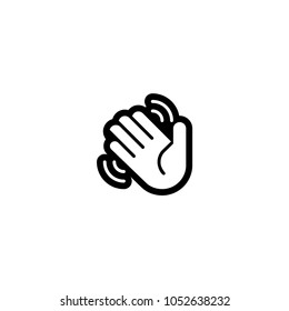 Waving Hand Icon. Vector Waving Hand Sign