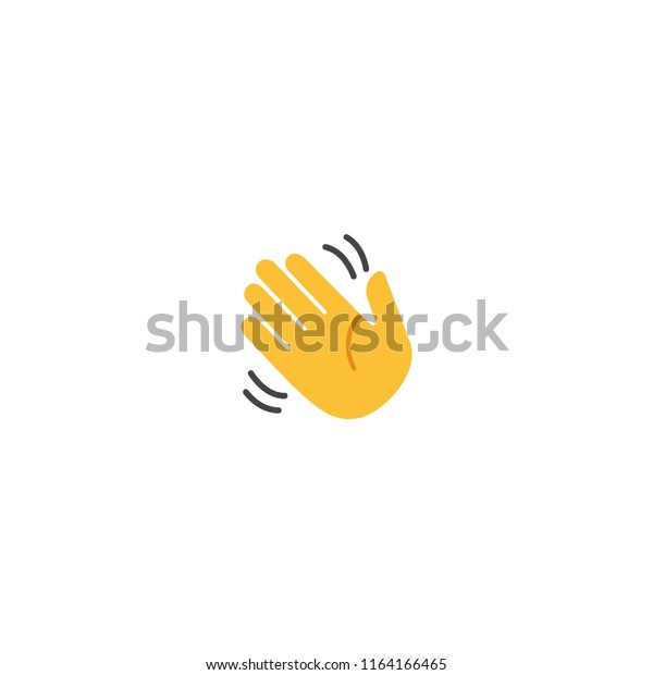 Waving Hand Vector Flat\
Icon