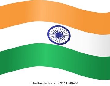 Waving India Flag Isolated On Png Stock Vector (Royalty Free ...