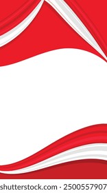 Waving Indonesian Flag Vector Background, Patriotic, Flag, Celebration Background Image And Wallpaper, red and white portrait 