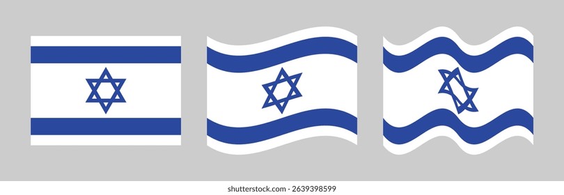 Waving Israel flags in set collection