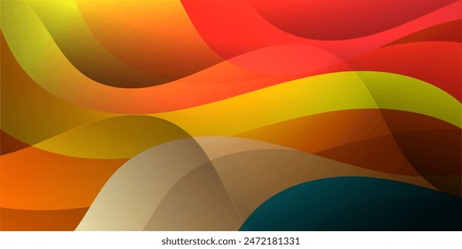 waving line background with colourfull gradient