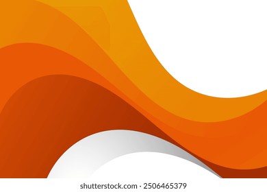 waving line background with gradient orange