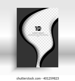 waving lines elements on checkered blank space background. eps10 vector