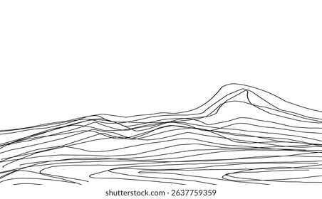 Waving lines outline frame background  (20250606010351).eps