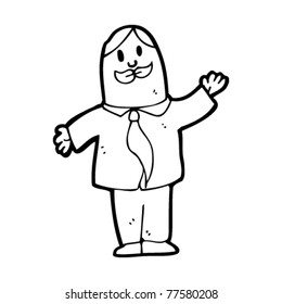 caricatura de un hombre con bigote