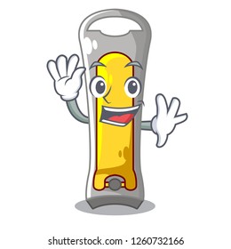 Waving nail cutter in isoslated on mascot