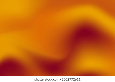 Waving orange fabric in motion. Flowing orange abstract wallpaper template. Golden orange and red gradient background template. Waving orange fabric in motion. Vector Illustration.