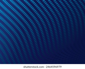 Diseño de fondo de Tecnología de partículas ondulantes. Partículas de flujo de punto de movimiento de onda Abstractas, diseño de fondo de alta tecnología y big data para folleto, volante, revista, tarjeta de visita, Anuncio, etc.