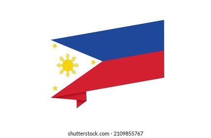 Waving Philippines flag isolated  on png or transparent background,Symbol of Philippines,template for banner,card,advertising ,promote,and business matching country poster, vector illustration