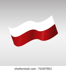 Waving Poland Flag