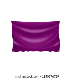 Waving the purple flag on a white background