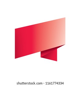 Waving the red flag on a white background
