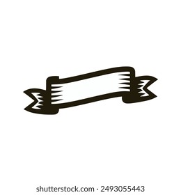 waving ribbon asset celebration vector illustration template design