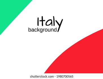 Ondeando la cinta o fondo de la pancarta con la bandera de Italia. Plantilla para el diseño de afiches
