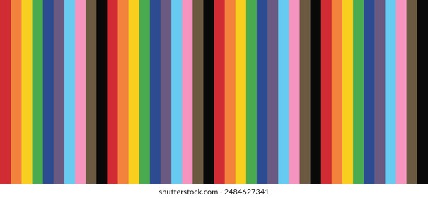 Waving ribbon of LGBT pride. Pride Background with LGBTQ Pride Flag Colours. Rainbow Stripes Background in LGBT Gay Pride Wallpaper