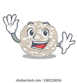 Waving rice cakes in the cartoon shape