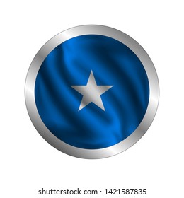 Waving Somalia flag, the flag of Somalia, vector illustration