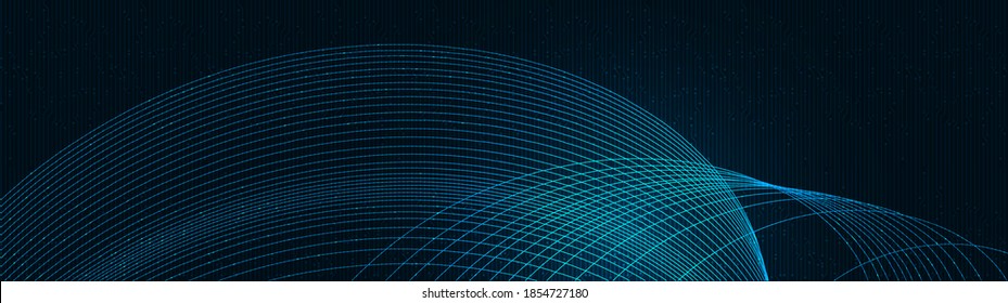 Waving Sound Wave Technology Background,Hi-tech Digital and sound wave Concept design,Free Space For text in put,Vector illustration.