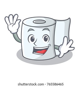 Waving tissue character cartoon style