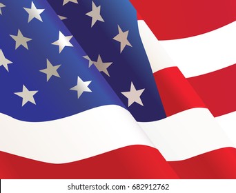 The waving United States USA country flag background