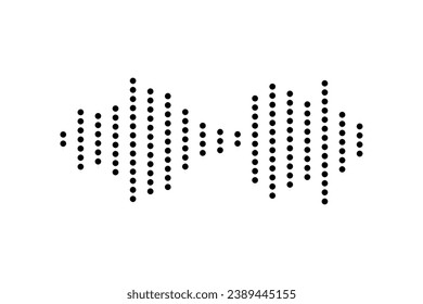 Líneas de ondulación, vibración y pulsación. Elementos de diseño gráfico para monitoreo financiero, equipo médico, aplicación musical. Ilustración del vector