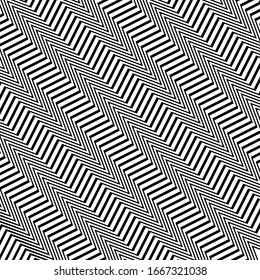 Waving, wavy, curvy (zig-zag, criss-cross) lines. Irregular parallel stripe with winding, squiggle, wiggle distortion / deformation effect.  Sinuous, billowy lines background, texture