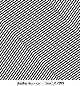 Waving, wavy, curvy (zig-zag, criss-cross) lines. Irregular parallel stripe with winding, squiggle, wiggle distortion / deformation effect.  Sinuous, billowy lines background, texture