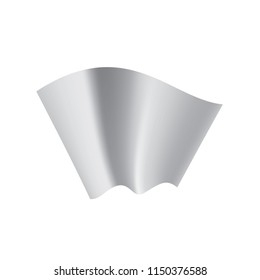Waving the white flag on a white background