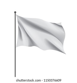 Similar Images, Stock Photos & Vectors of White waving flag template ...