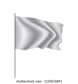 Waving the white flag on a white background