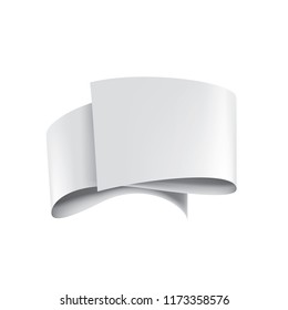 Waving the white flag on a white background