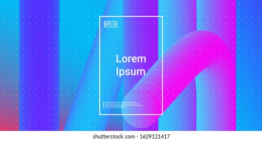Wavy 3d Color Shape. Color Liquid Gradient. Vector Design. Vibrant Glow Image. Blue, Teal, Purple Futuristic Background. Modern Horizontal Composition. Abstract  Dynamic Illustration.
