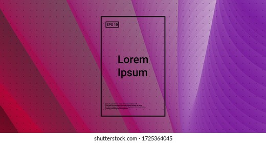 Wavy 3d Color Shape. Color Liquid Gradient. Vector Design. Color Creative Magazine. Magenta, Crimson Futuristic Background. Modern Horizontal Composition. Abstract  Dynamic Illustration.
