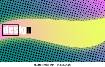 Wavy 3d geometric background. Fluid shapes. Trendy gradient colors. Vector illustration.