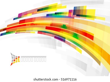 Wavy Abstract Background Stock Vector (Royalty Free) 516971116 ...