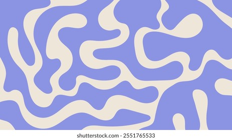 Wavy abstract background. Curve lines pattern. Trendy psychedelic retro style backdrop. Waves, swirl and twirl. Twisted distorted vector texture. Y2k aesthetic design.