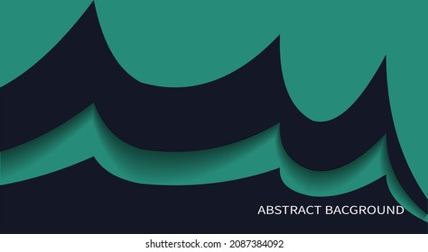 wavy abstract background with dark color