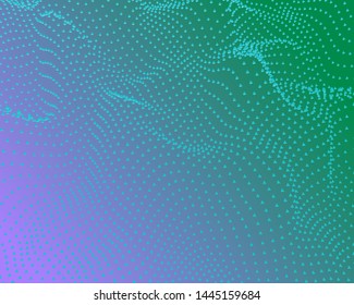 Wavy abstract background with geometric shapes. Vector illustration