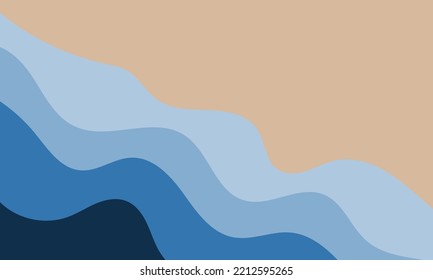 wavy abstract background. geometric wallpaper smooth curve. futuristic template art banner. vector illustration design graphic trendy.