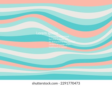 wavy abstract background. geometric wallpaper smooth curve. futuristic template art banner. vector illustration design graphic trendy.