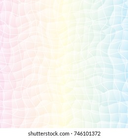 Wavy abstract background with grid - vector