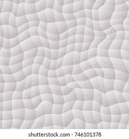 Wavy abstract background with grid - vector